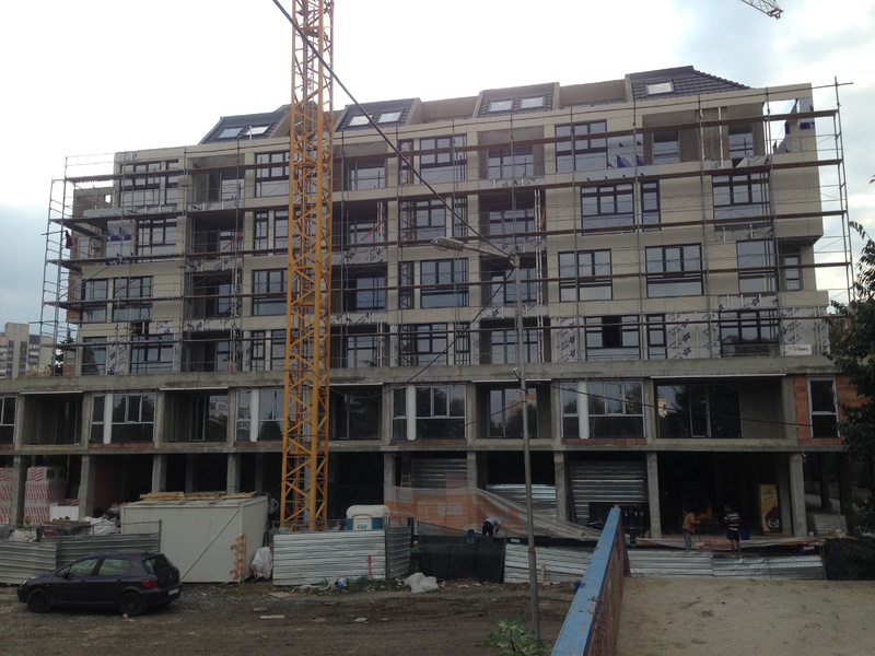 Mixed building Slavejkov, bl.189 - facade and allocations